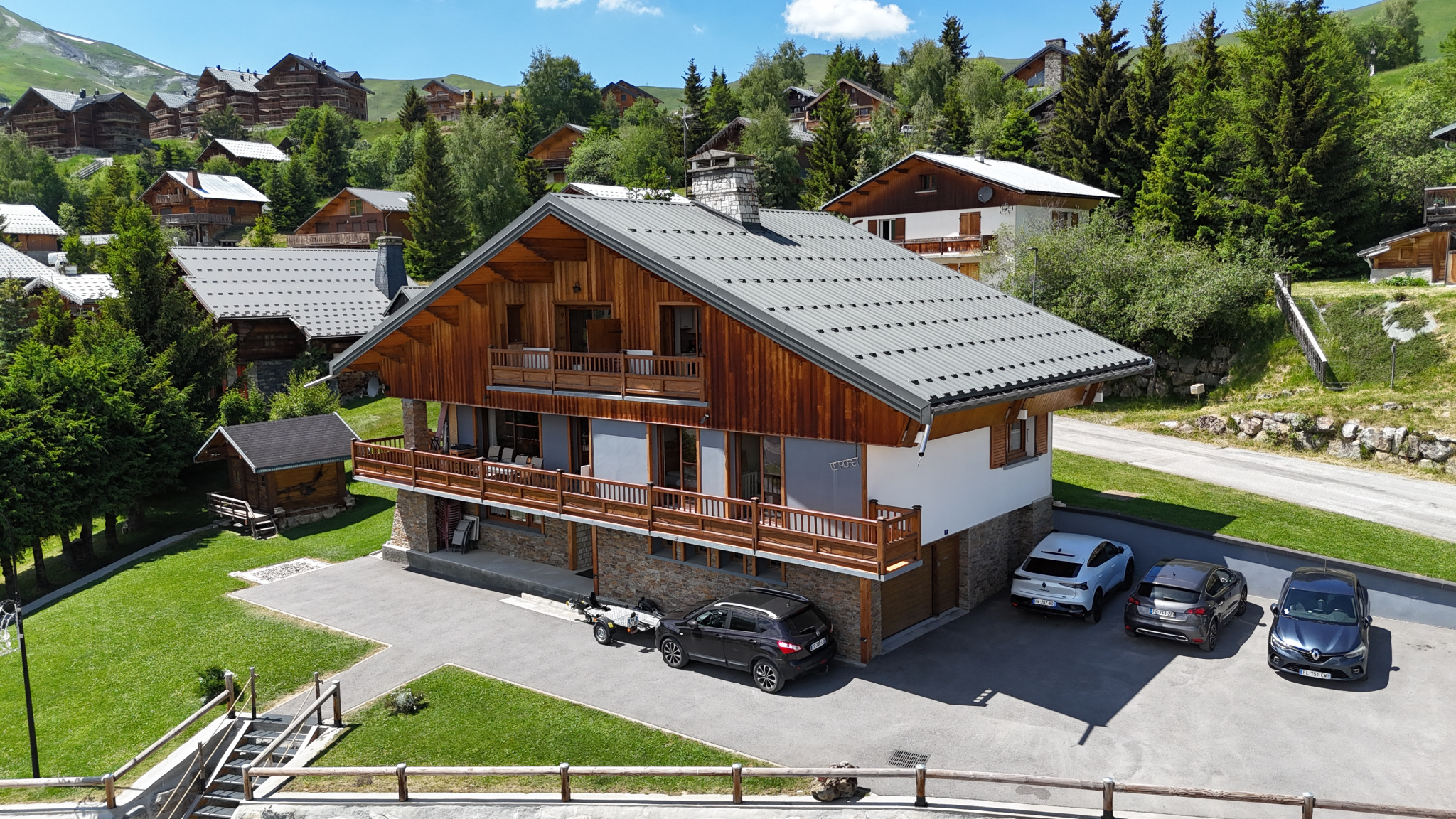 (73) LA TOUSSUIRE - Rare chalet familial - 4 appartements indépendants - Vue panoramique & sublime jardin #41