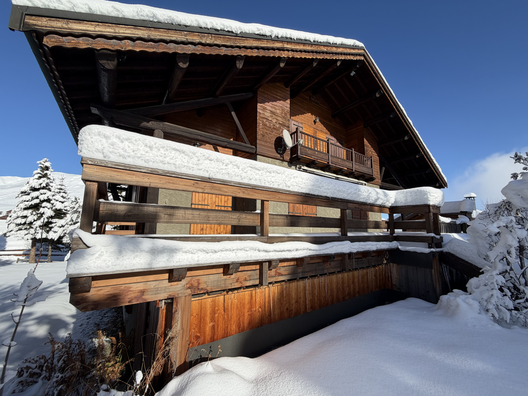 (73) LA TOUSSUIRE / Exceptionnel DUPLEX Montagnard - Accès pistes - Jardin & Terrasse #18