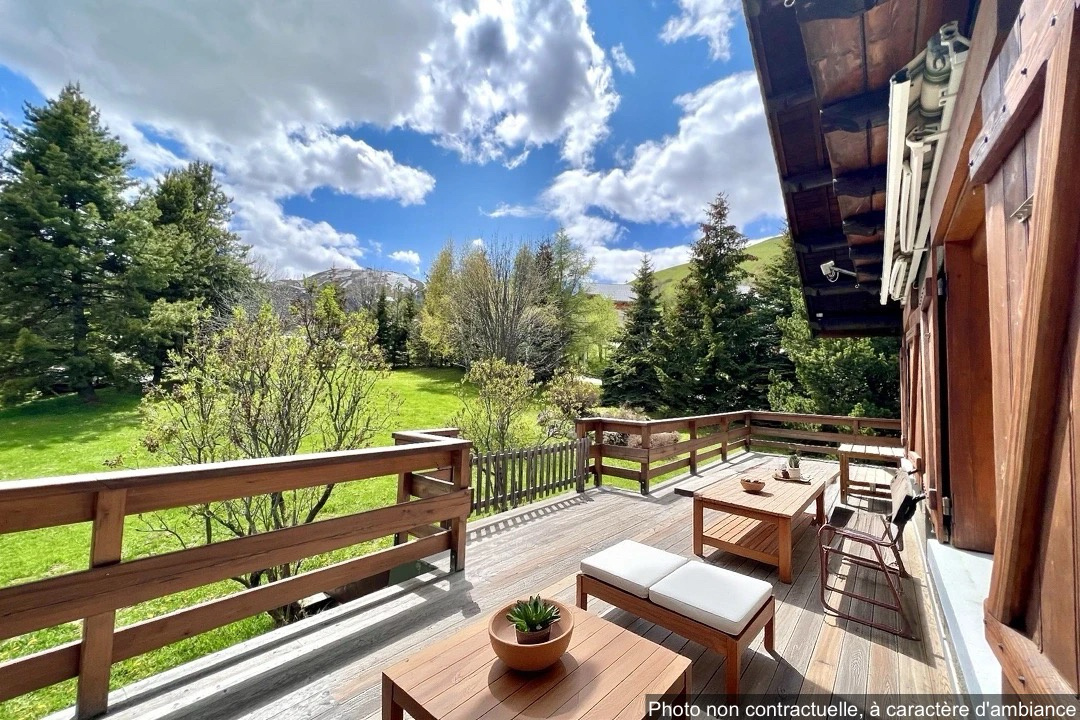 (73) LA TOUSSUIRE / Exceptionnel DUPLEX Montagnard - Accès pistes - Jardin & Terrasse #6