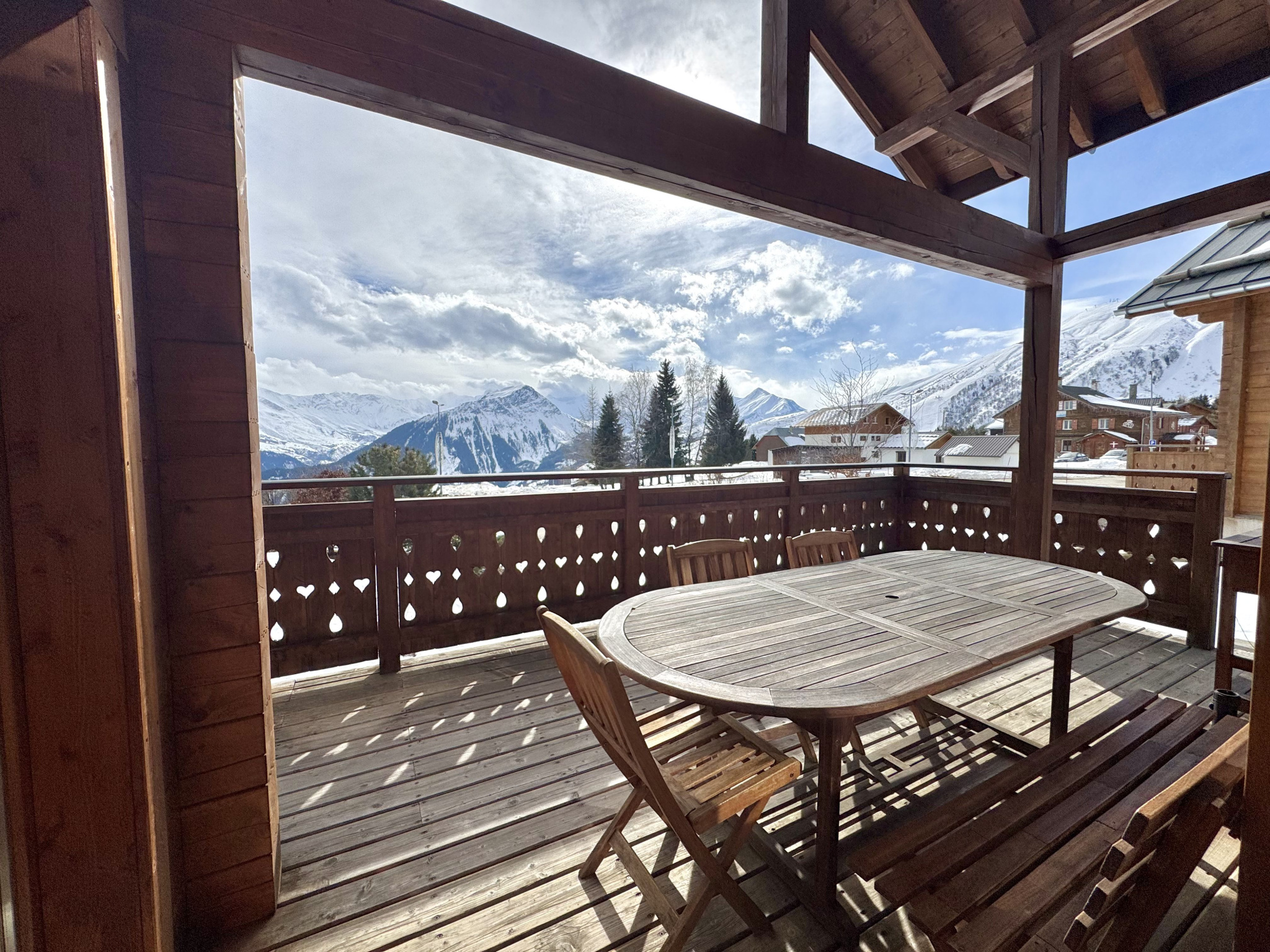 (73) LA TOUSSUIRE / Sublime chalet unique - Dépendance - Garage - Vue panoramique #4
