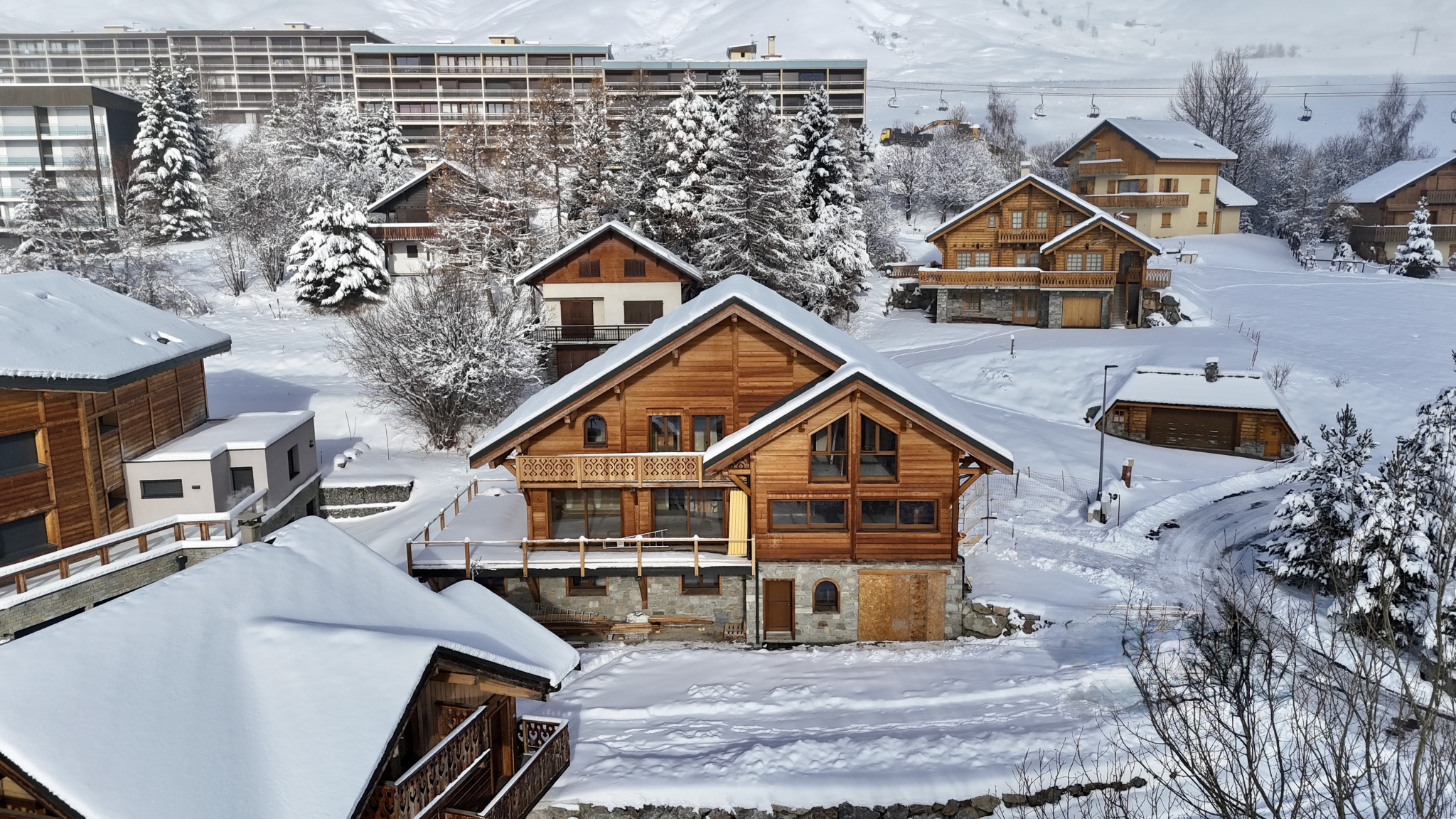 (73) LA TOUSSUIRE - CHALET UNIQUE -  Vue panoramique - Piscine intérieure - 7 suites parentales - Séjour 90m2 #19