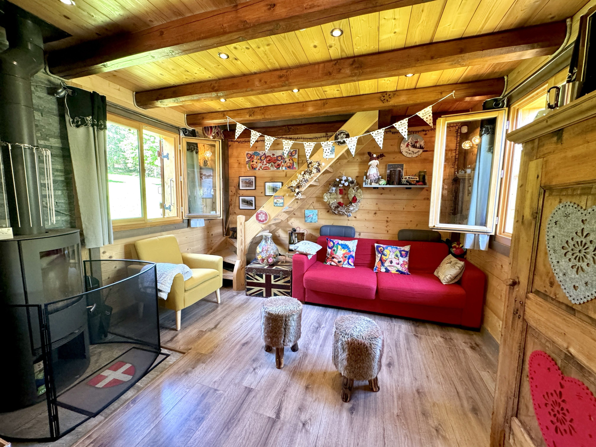 (73) LA TOUSSUIRE / DOMAINE DES SYBELLES / TRÈS JOLI CHALET / VUE DÉGAGÉE / BEL EXTERIEUR #2