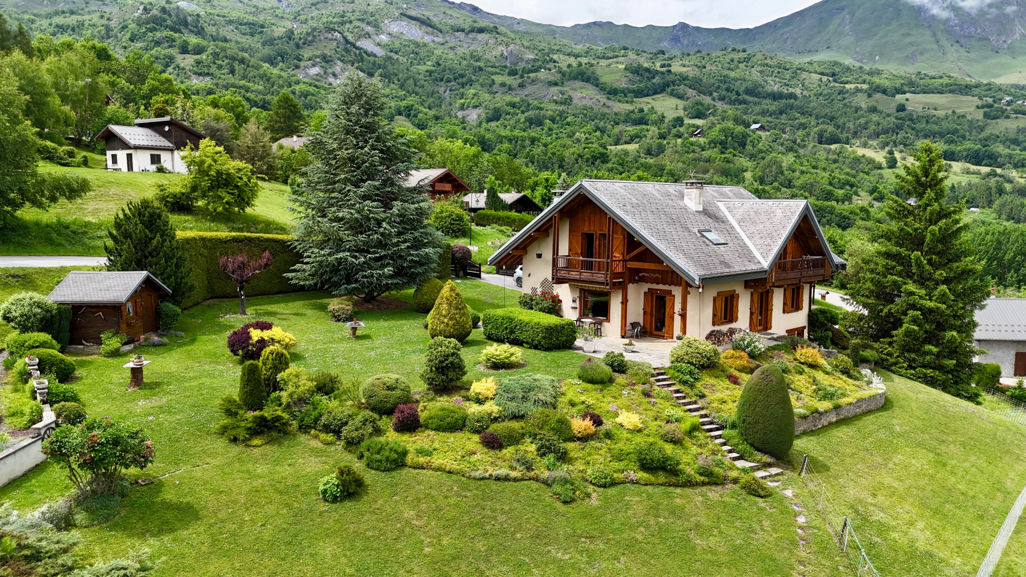 (73) SAINT-PANCRACE/ LES BOTTIÈRES   Maison ET terrain constructible    Jardin d’exception   Vue panoramique #19